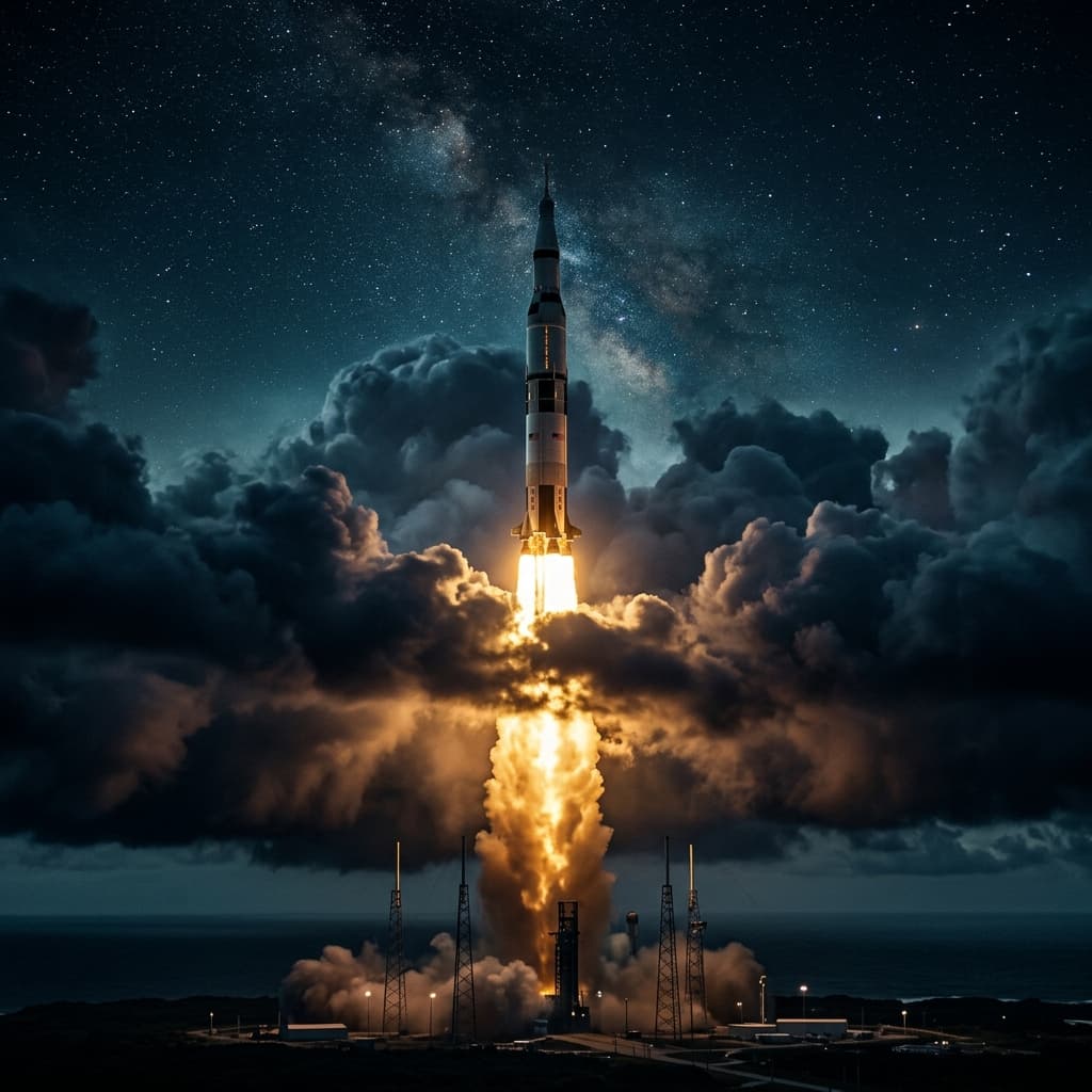 Startup rocket launch